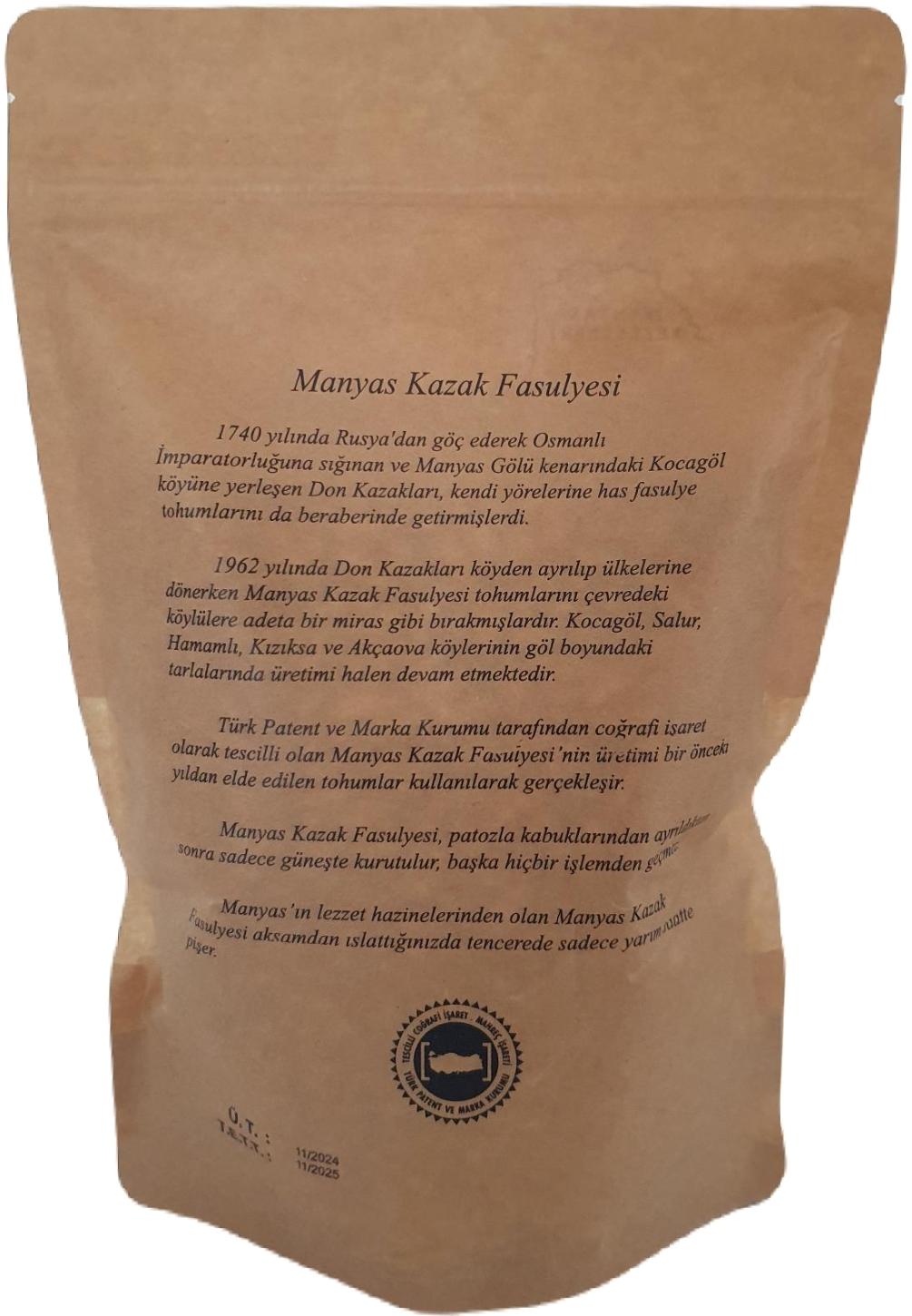 Manyas Kazak Fasulyesi 1 Kg.