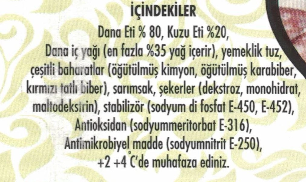 Kasap Sucuğu