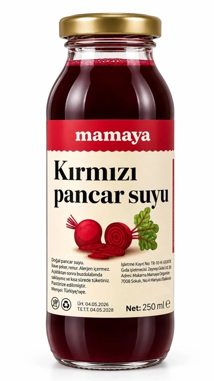 100% Kırmızı Pancar Suyu 