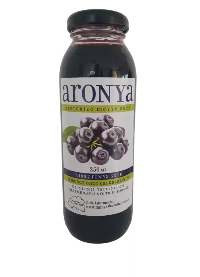 100% Aronya Meyve Suyu 250 ml
