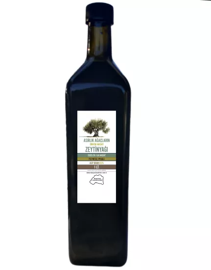 Asırlık Ağaçların Erken Hasat Soğuk Sıkım Zeytinyağı 1 Lt.